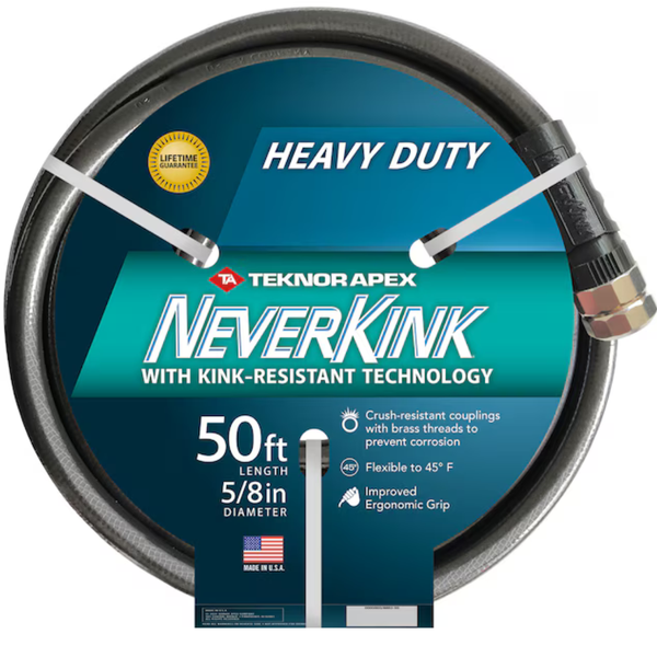 50-Feet NeverKink Teknor Apex 5/8" Kink Free Vinyl Coiled Hose
