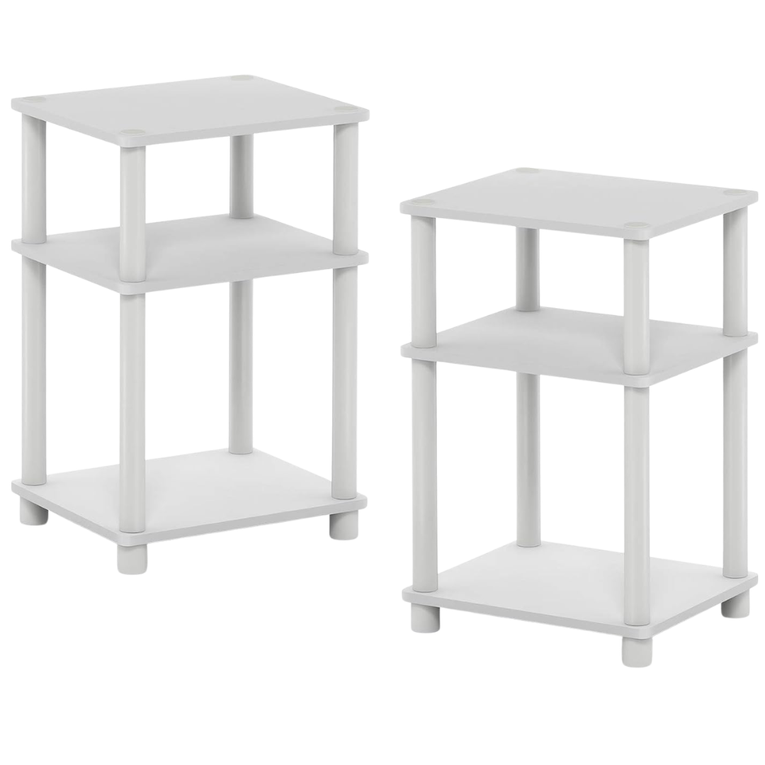 2-Pack 3 Tier Turn-N-Tube End Table