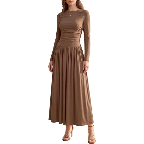 Vogueish Elegant Long Sleeve Fall Maxi Dress