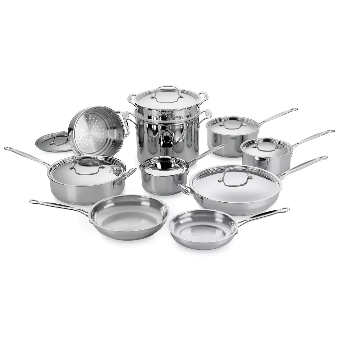 17-Piece Cuisinart Chef's Classic Stainless Steel Cookware Set