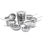 17-Piece Cuisinart Chef's Classic Stainless Steel Cookware Set
