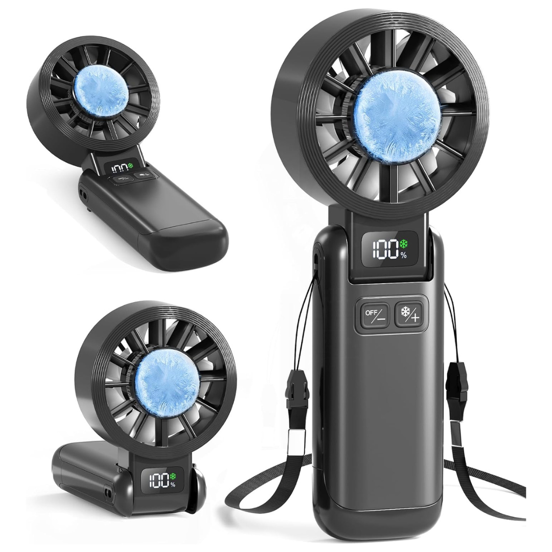 5-Speed Rechargeable Handheld Fan