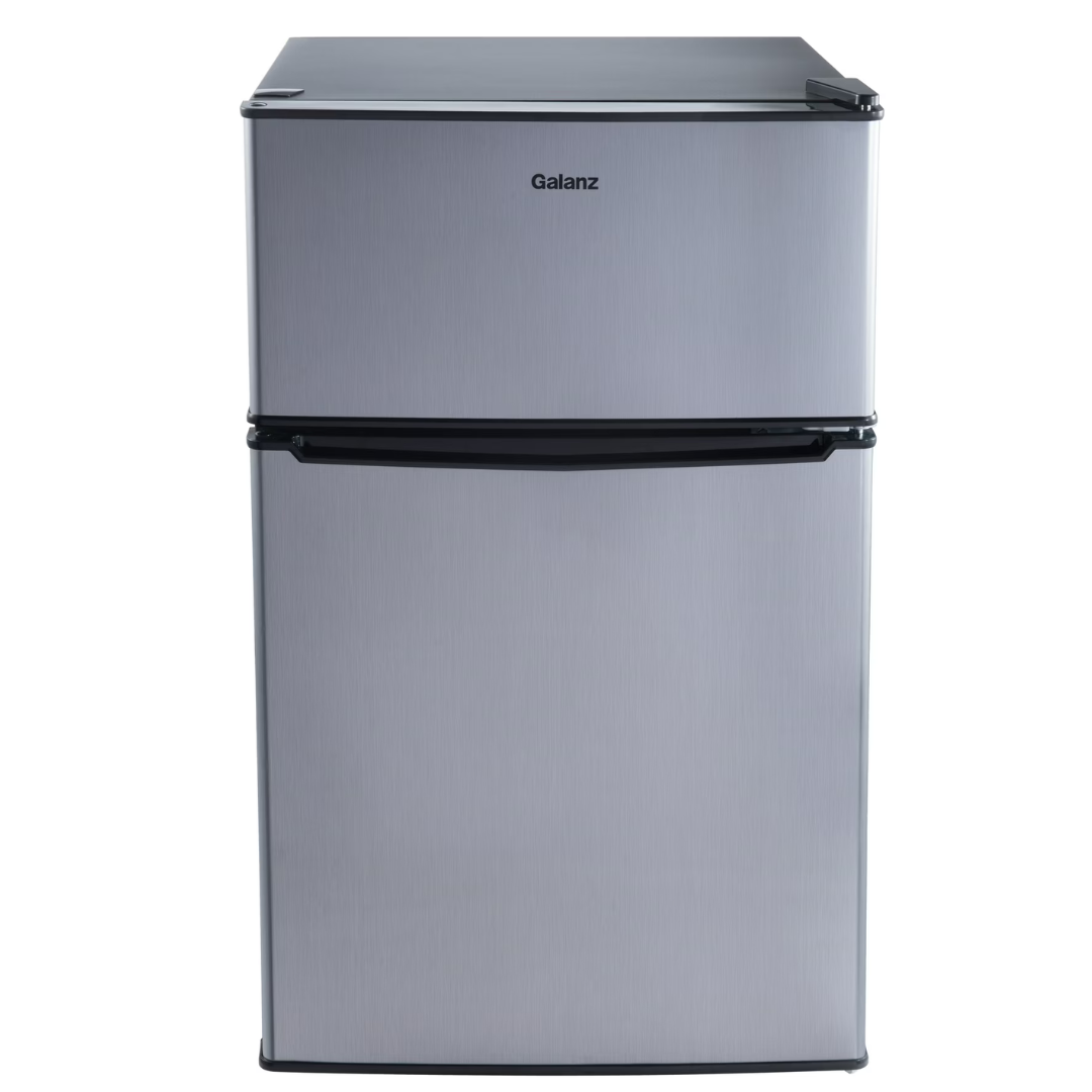 Galanz 3.1 Cu Ft Two Door Mini Fridge With Freezer (2 Colors)