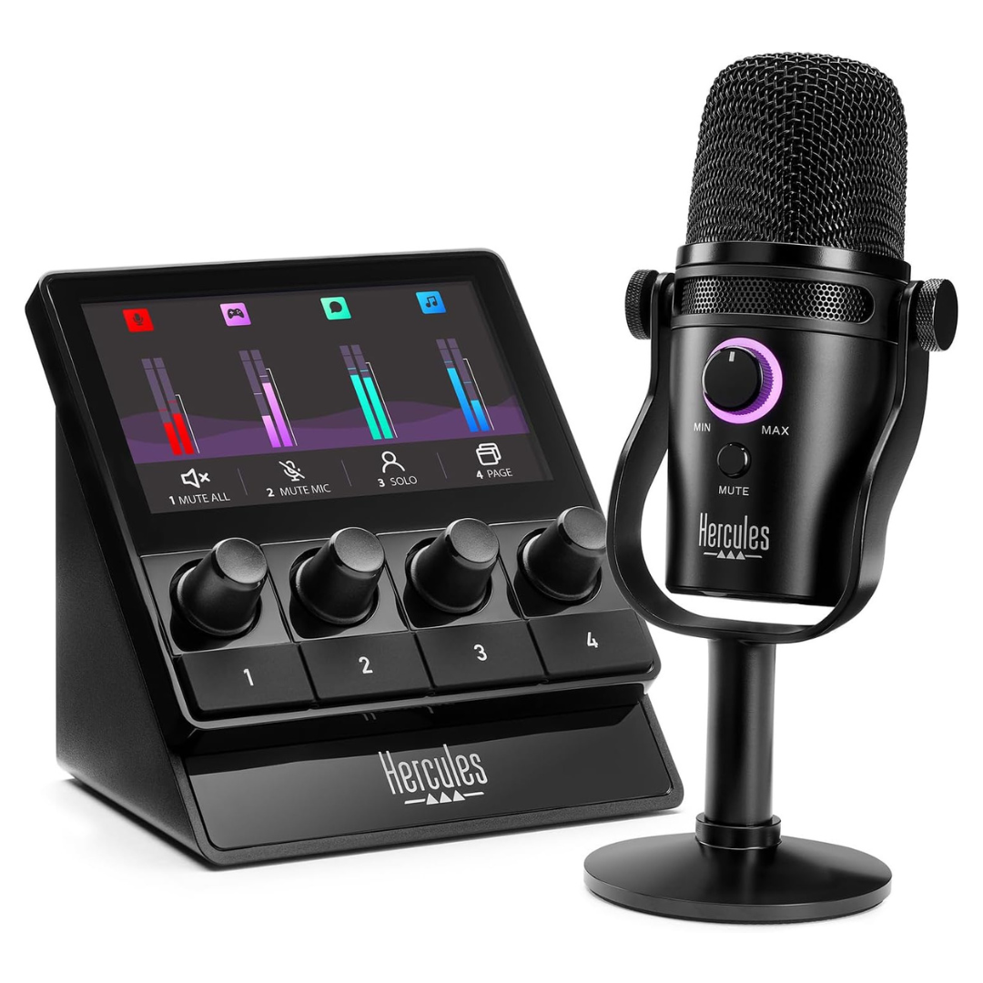 Hercules Stream Starter Kit With Microphone For PC