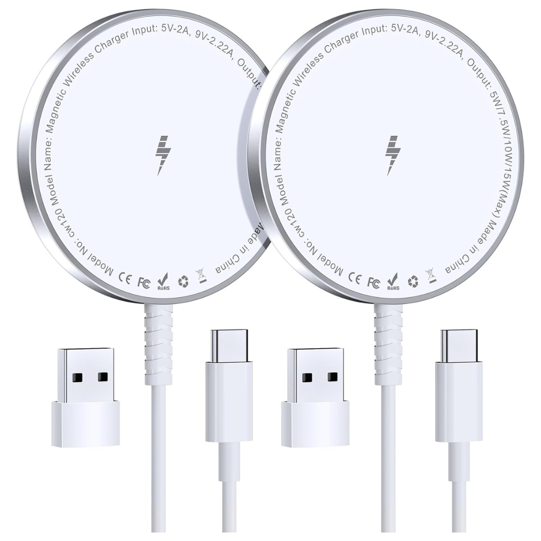 2-Pack Magnetic Wireless Charger For iPhone