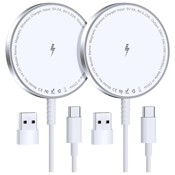 2-Pack Magnetic Wireless Charger For iPhone