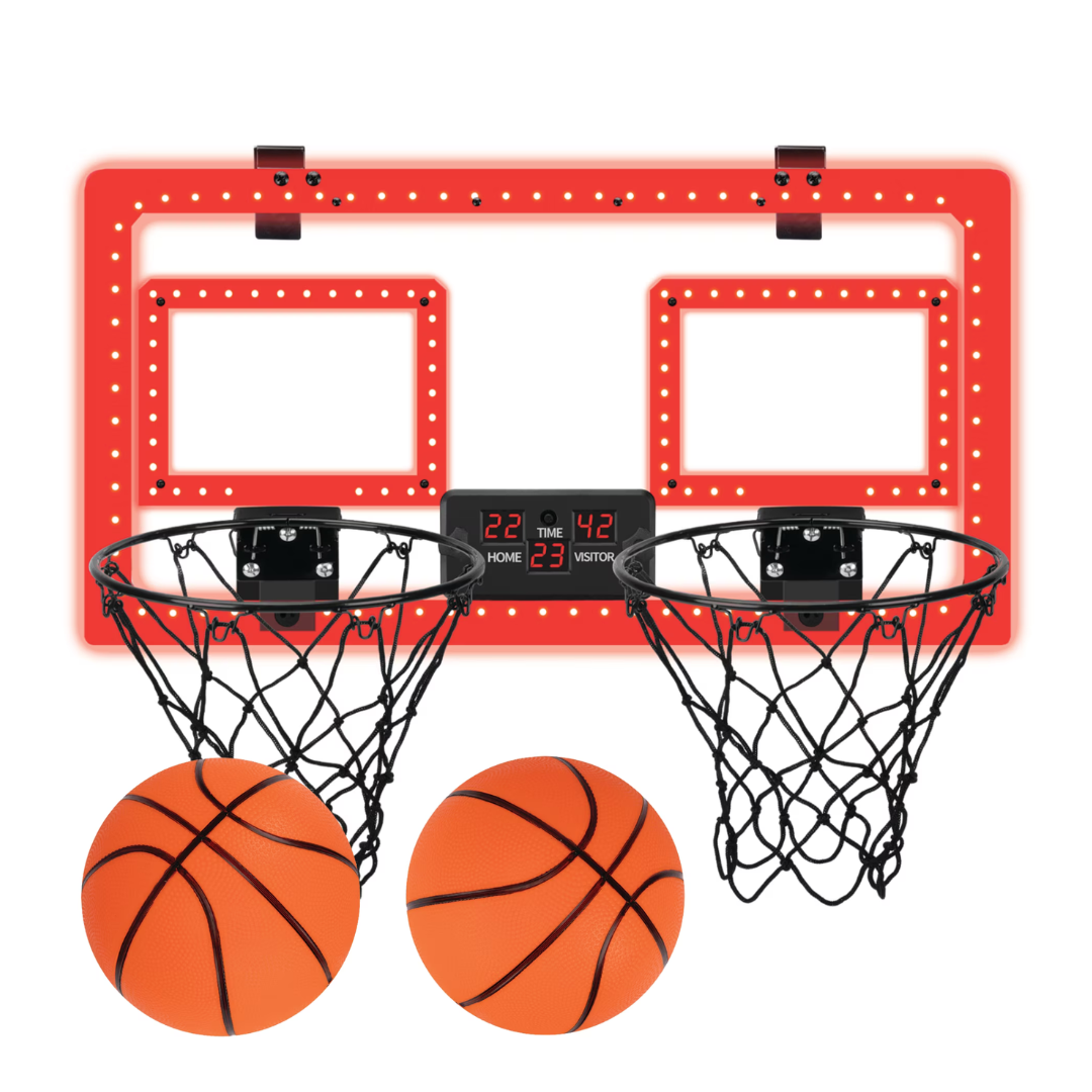 MinnARK Over-the-Door Basketball Dual Hoop