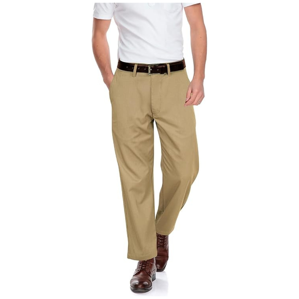 Men's Classic Fit Wrinkle-Resistant Flat-Front Chino Pant (4 Colors)