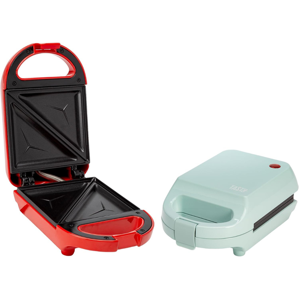 600W Tasty Dual Sided Nonstick Mini Sandwich Maker
