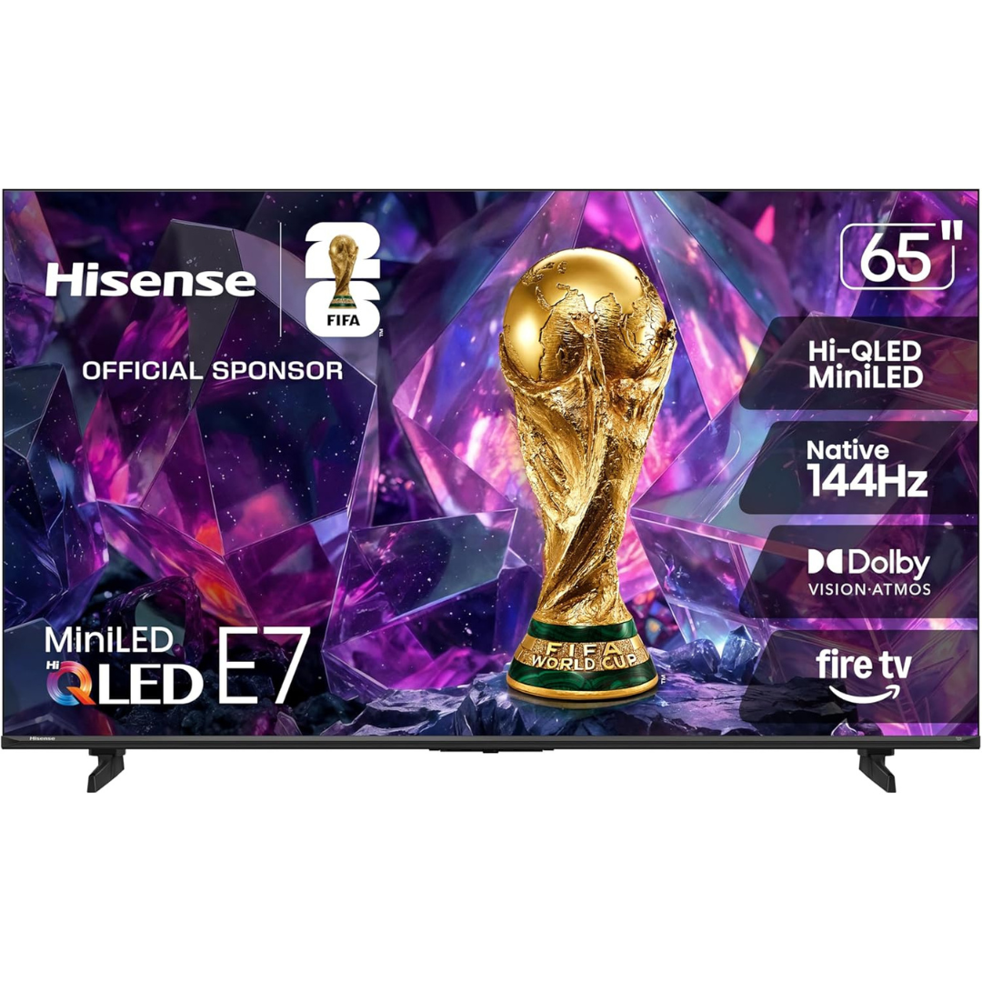 65" Hisense E7 Cinema Series 4K Ultra HDR Smart QLED Mini-LED Fire TV (65E7SF)