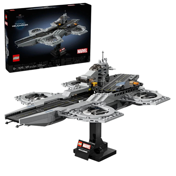 509-Piece LEGO Marvel The Avengers Helicarrier Aircraft Carrier Model (76295)