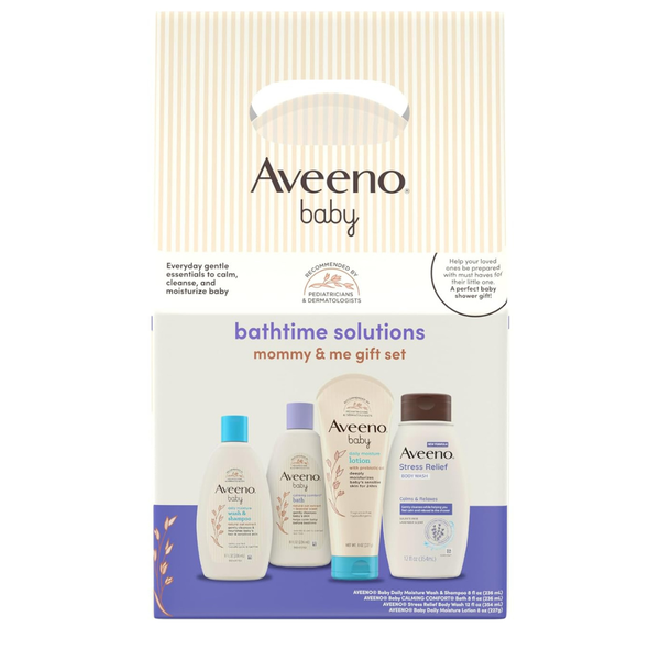 4-Piece Aveeno Baby Bathtime Solutions Mommy & Me Gift Set
