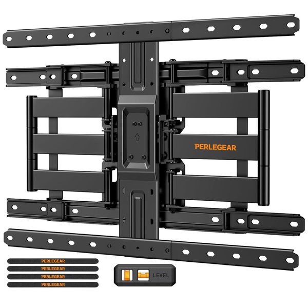 Perlegear Ultra Slim 1.1" Low Profile TV Wall Mount For 42-90" TVs