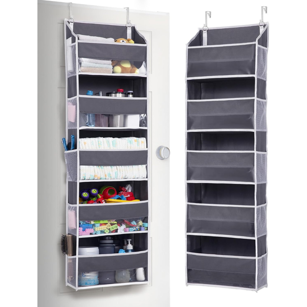 ULG 5-Tier Large Capacity Over Door Organizer W/ 10 Mesh Side Pockets
