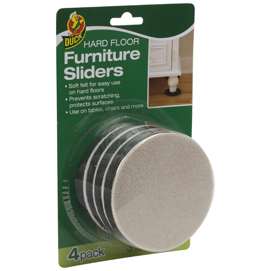 4-Pack Duck Brand 3.5" Felt Furniture Sliders