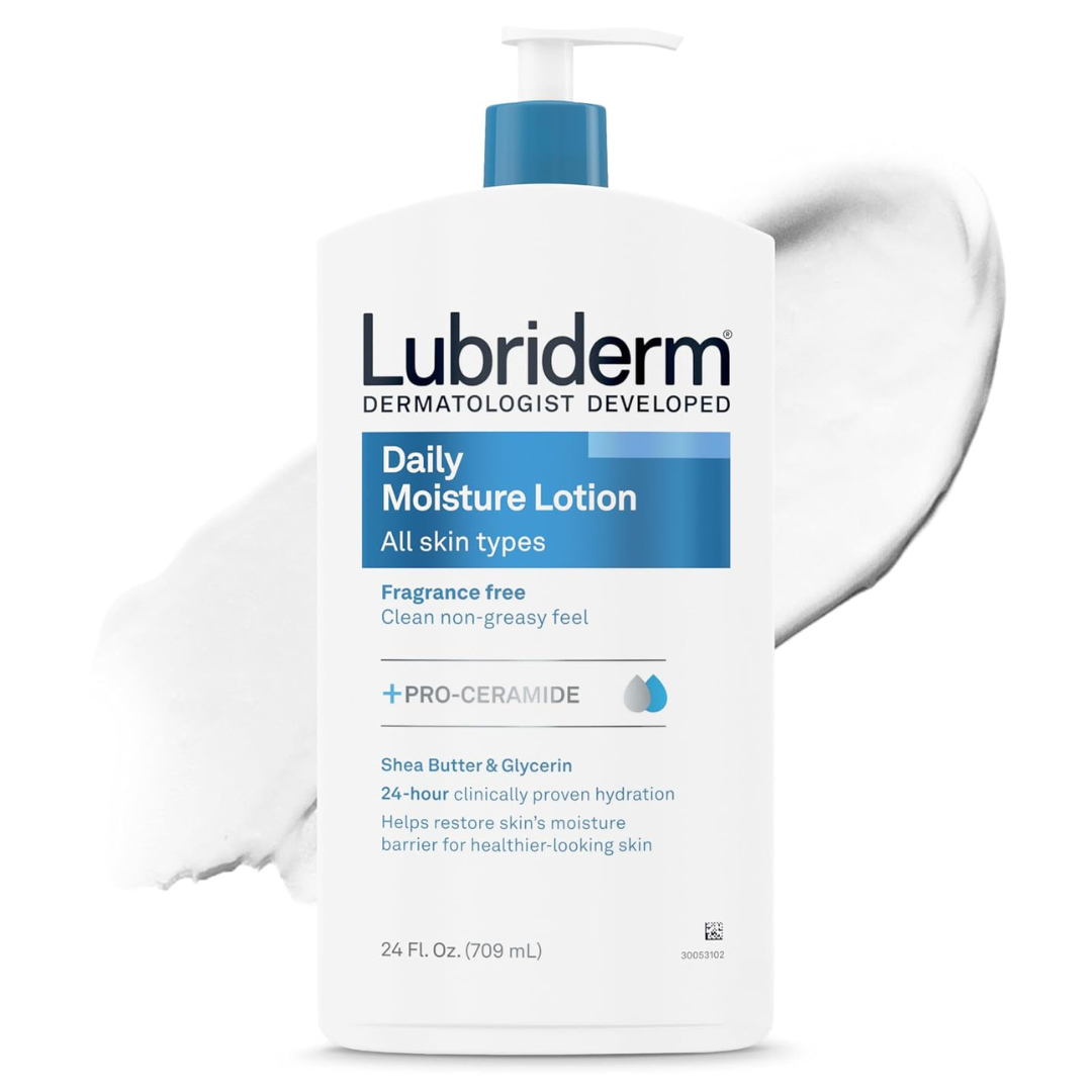 24-Oz Lubriderm Fragrance Free Daily Moisture Lotion + Pro-Ceramide