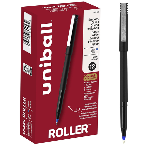 12-Pack Uni-Ball Uni Roller Ball Stick Pens