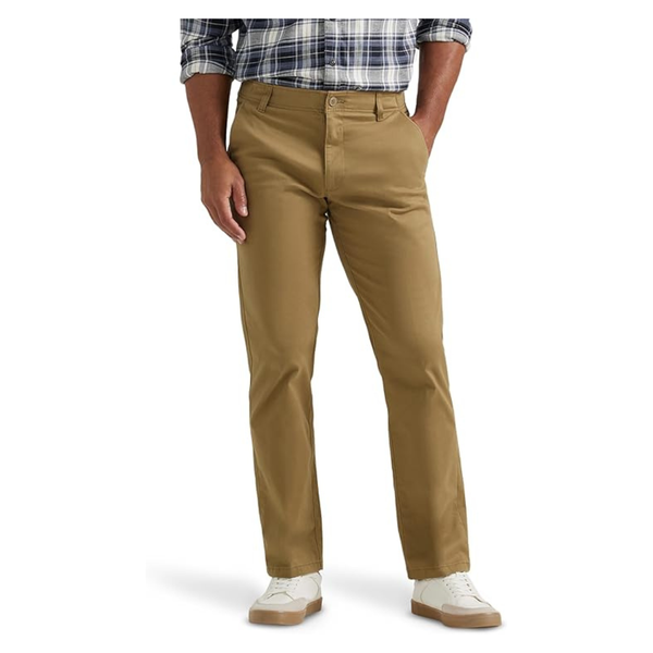 Lee Men's Extreme Motion Flat Front Regular Straight Pant