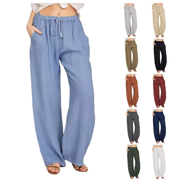 Women's Loose Cotton Linen Casual Pants (Various)