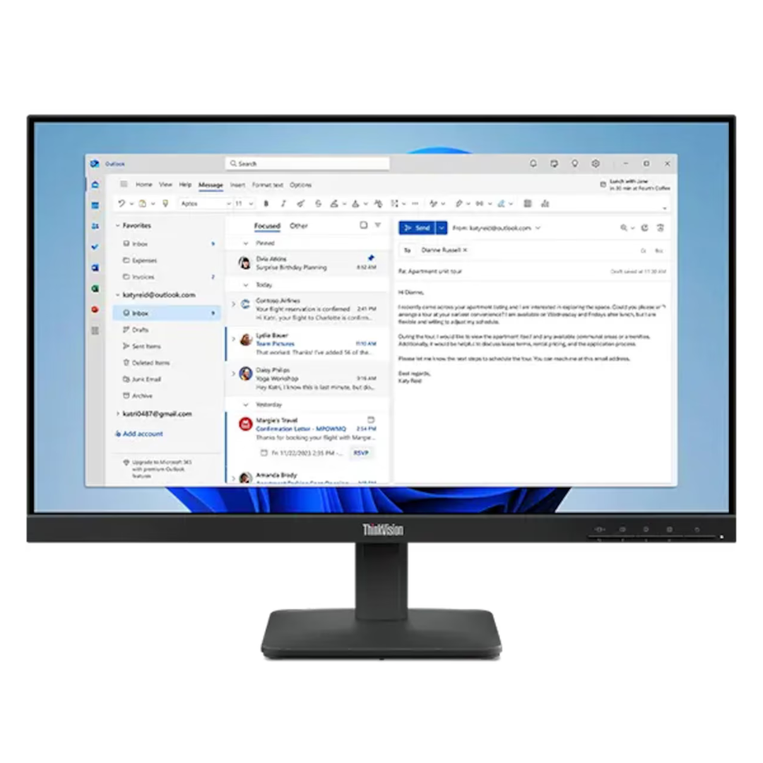 23.8" Lenovo ThinkVision S24-4e FHD 100Hz 4ms IPS Monitor