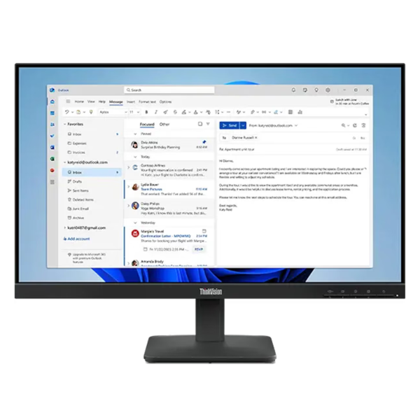 23.8" Lenovo ThinkVision S24-4e FHD 100Hz 4ms IPS Monitor