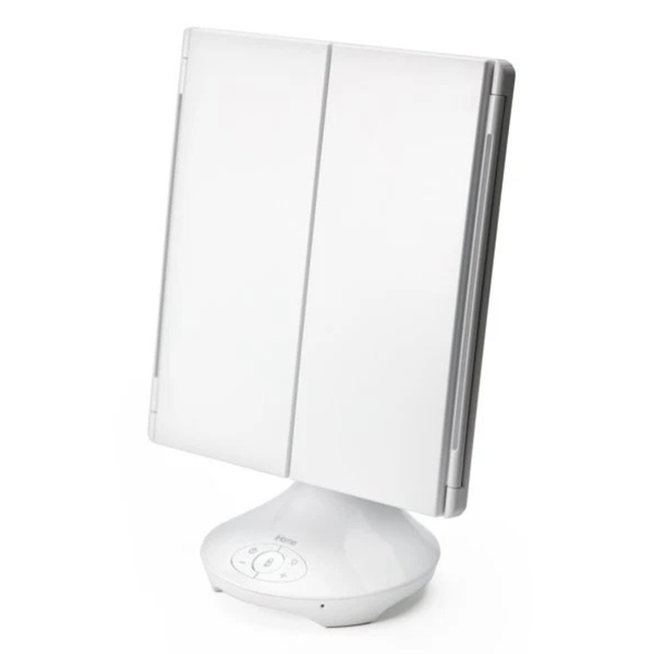 IHome Beauty 15" X 9" Trifold Vanity Mirror With Bluetooth Speaker