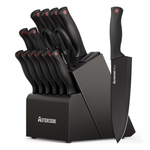 15-Piece Astercook Kitchen Knife Set With Sharpener Block (2 Colors)