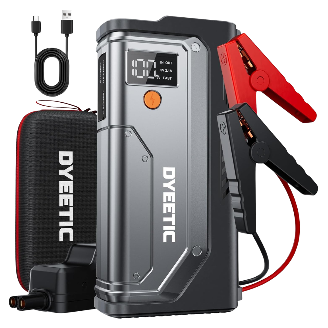 5000A Dyeetic 12V 16800mAh Portable Car Battery Jump Starter W/ Boost Button
