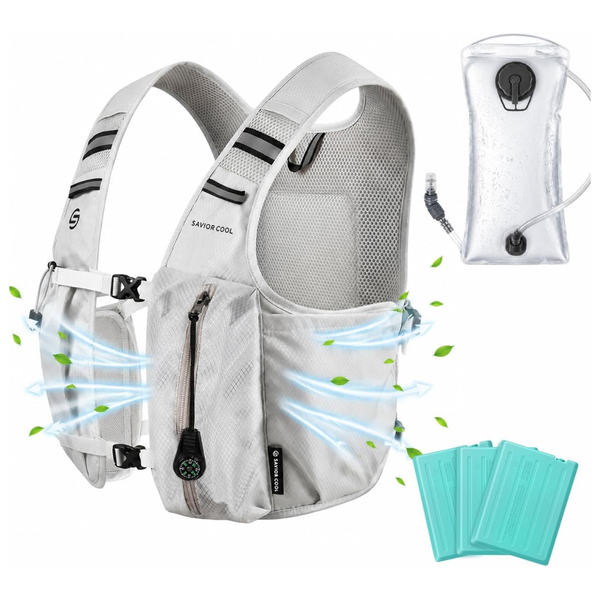 Savior Cool Cooling Hydration Vest With 2L BPA-Free Water Bladder (4 Colors)