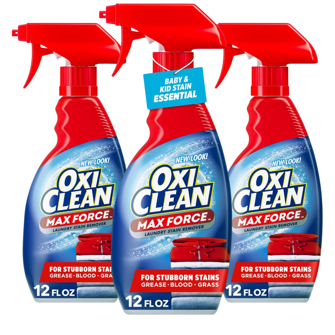 3-Pack 12-Oz OxiClean Max Force Laundry Stain Remover Spray