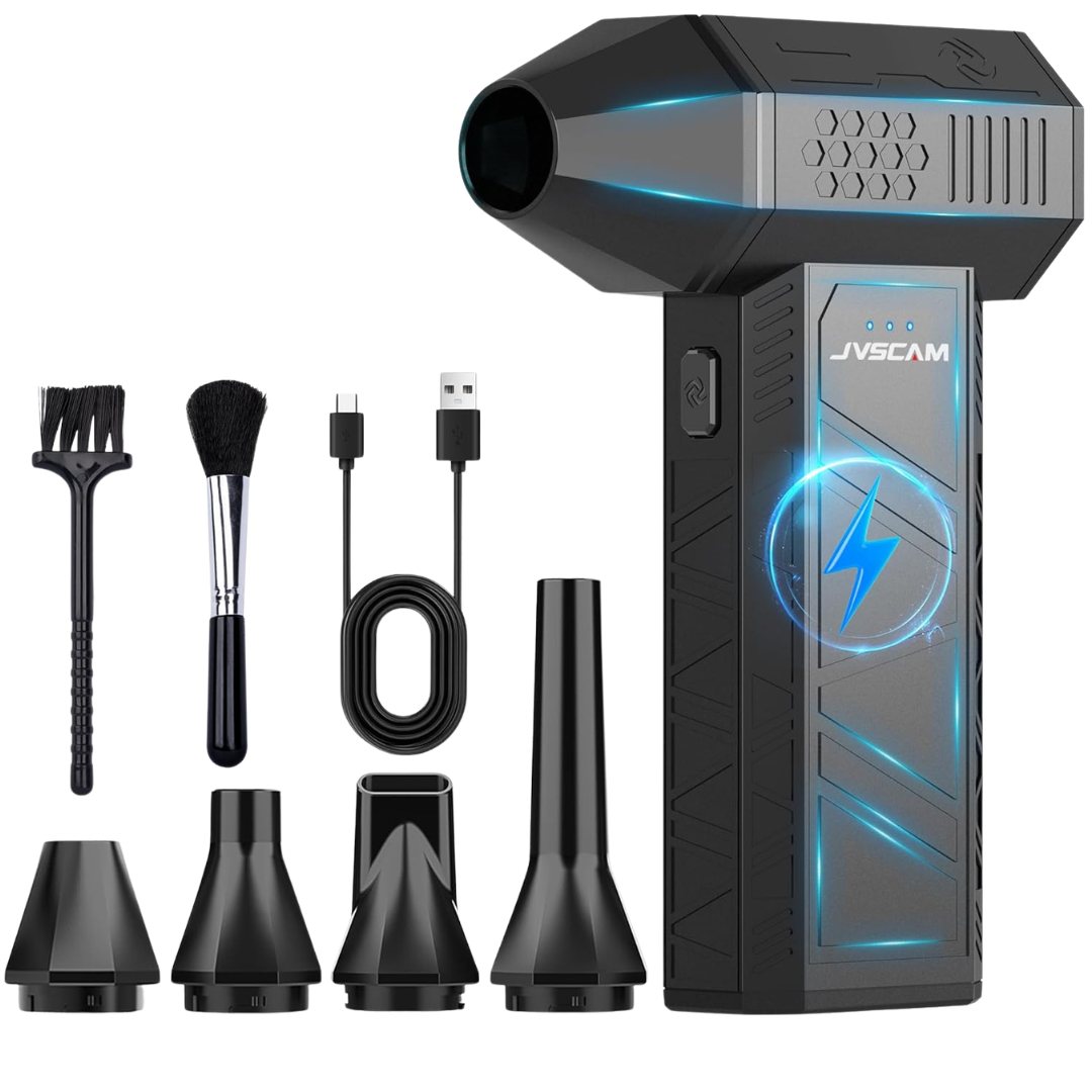 JVSCAM 3-Speed Cordless Rechargeable Air Duster & Blower