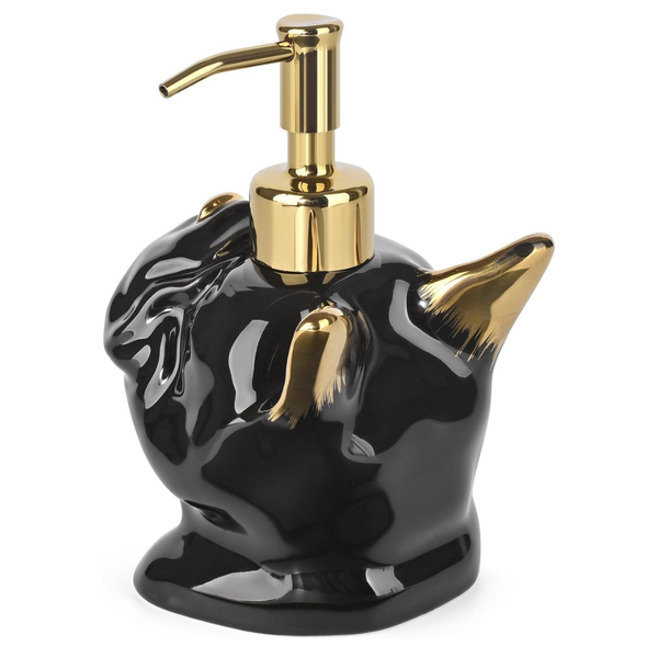 Newhengs French Bulldog Soap Dispenser W/ Stainless Steel Pump