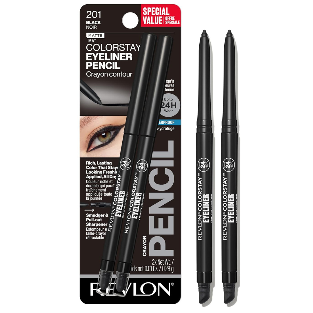 2-Pack Revlon ColorStay Waterproof Eyeliner Pencils
