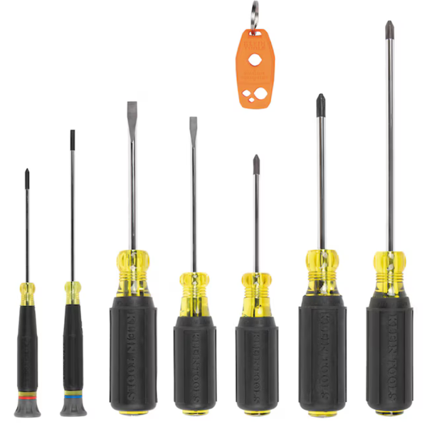 8-Piece Klein Tools All-Purpose Screwdriver Set (85808)