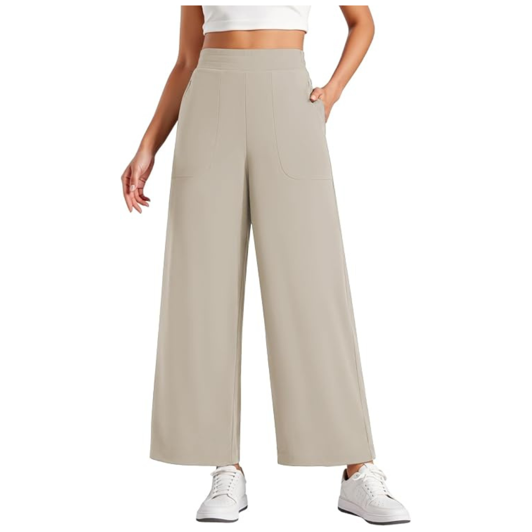 Women's High Elastic Waisted Wide Leg Pants (3 Colors)