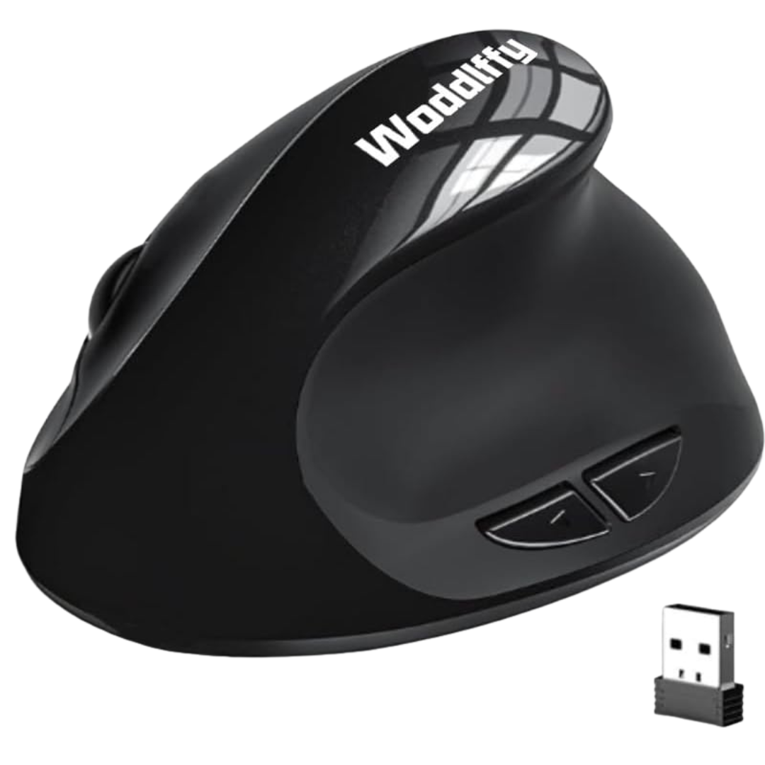 Woddlffy 2.4G Ergonomic Wireless Vertical Mouse