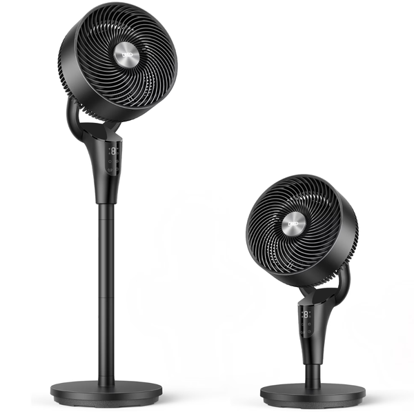 DREO 2-in-1 Pedestal Table Floor Fan w/ Oscillation, Remote & Aromatherapy Pad