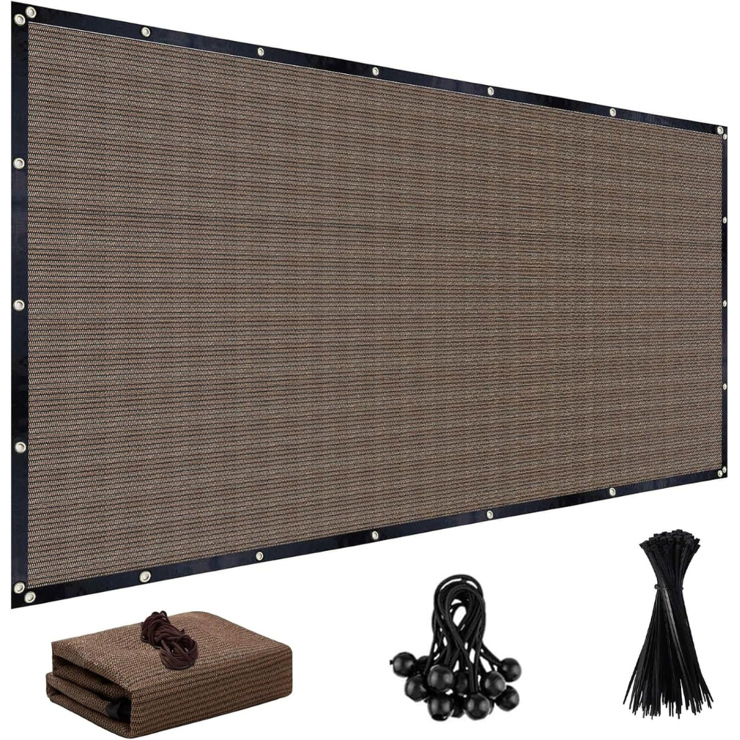 6ft x 8ft Mesh 90% Sun Shade Cloth with Grommets