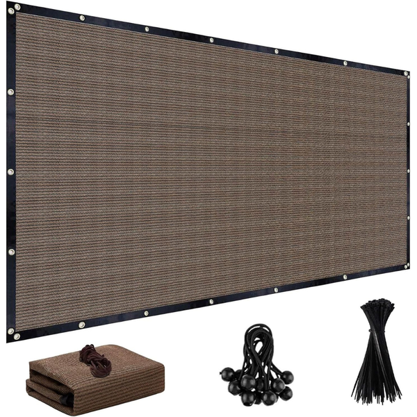 6ft x 8ft Mesh 90% Sun Shade Cloth with Grommets