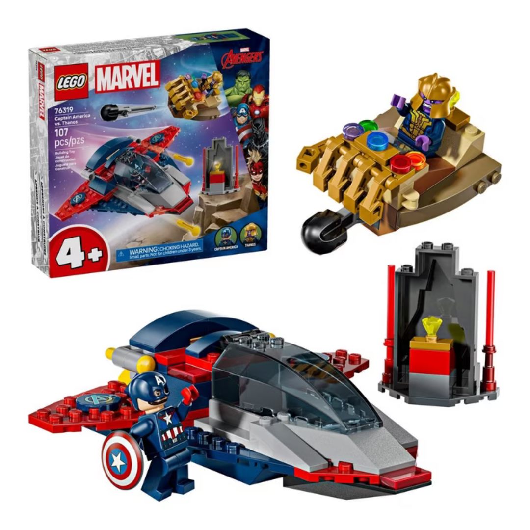 107-Piece LEGO Marvel Captain America Vs. Thanos Set