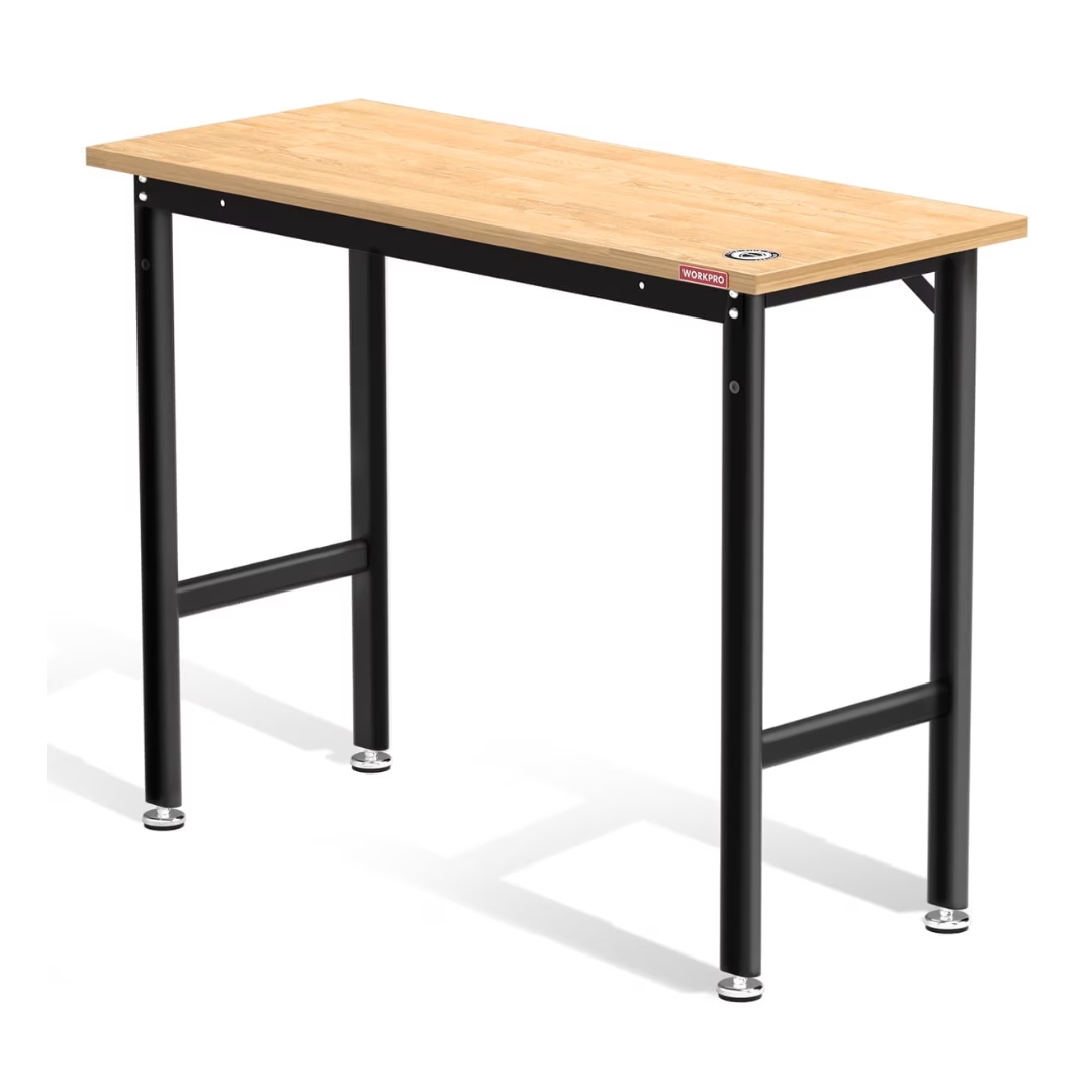 48" X 20" WORKPRO Garage Workbench W/ Leveling Foot (1200lb Capacity)