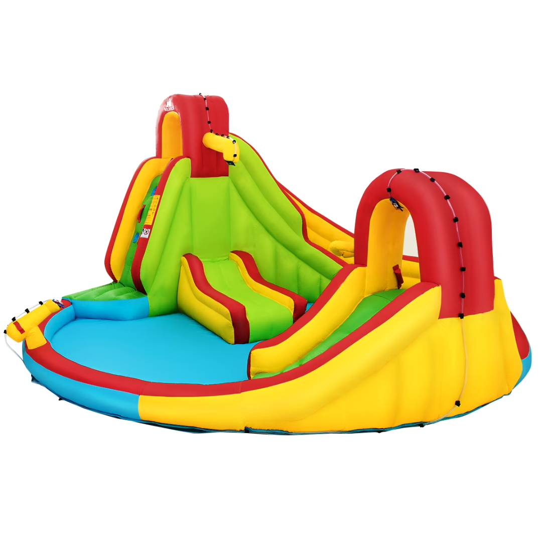 Honey Joy 7-in-1 Inflatable Water Slide With Dual Slides