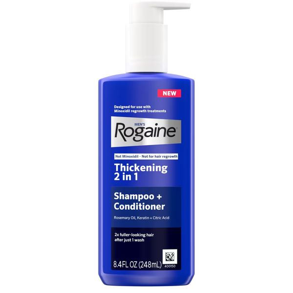 8.4-Oz Rogaine Mens Thickening 2 In 1 Shampoo + Conditioner