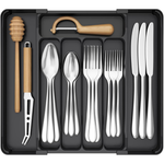 Lifewit BPA-Free Adjustable Silverware Organizer