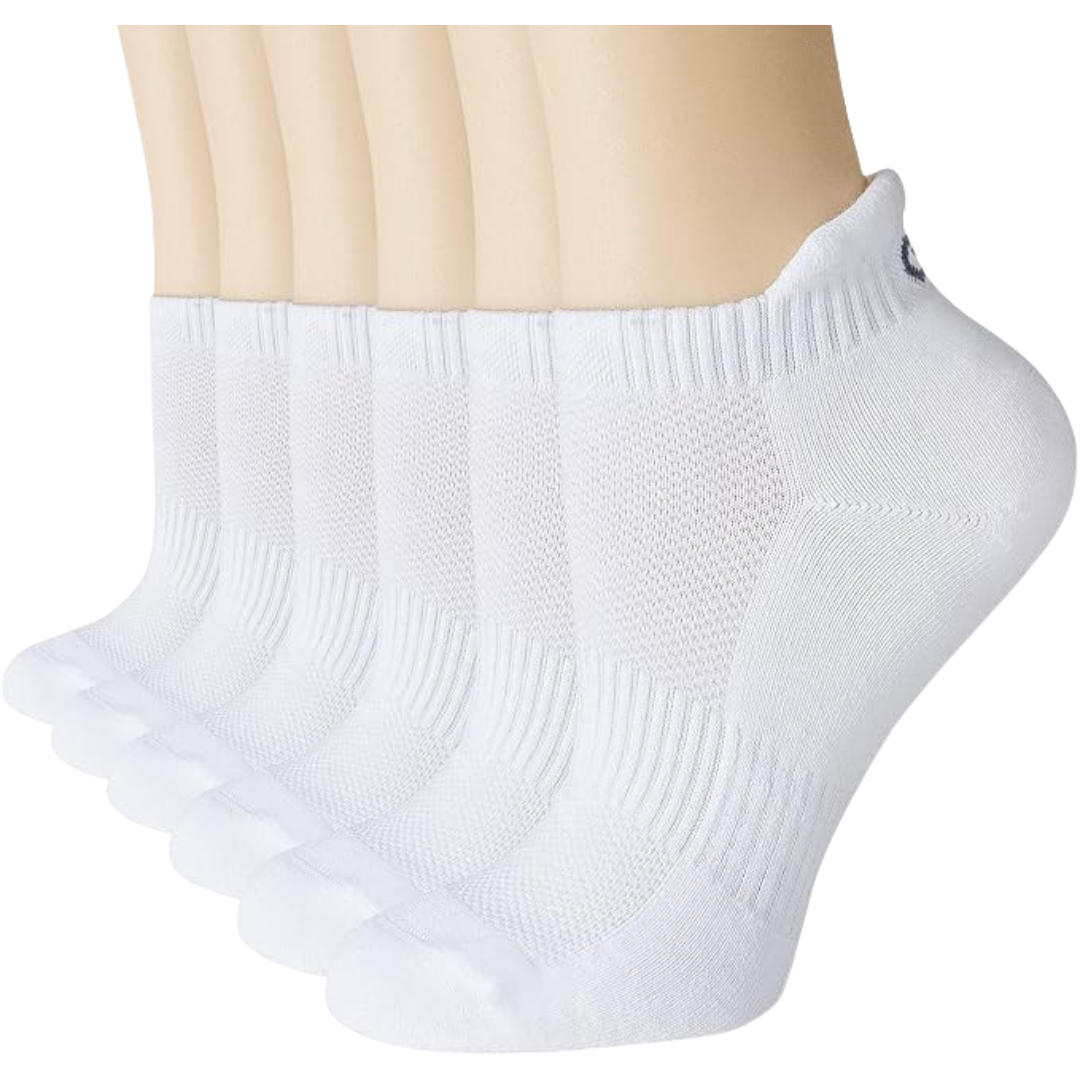 6-Pairs Unisex Low Cut Ankle Athletic Running Socks