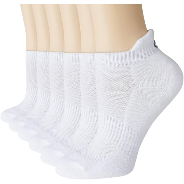 6-Pairs Unisex Low Cut Ankle Athletic Running Socks