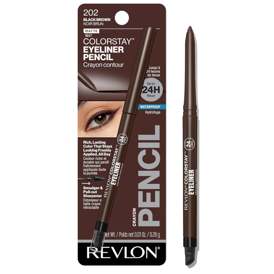 0.01-Oz Revlon ColorStay Pencil Waterproof Eyeliner (202 Black Brown)