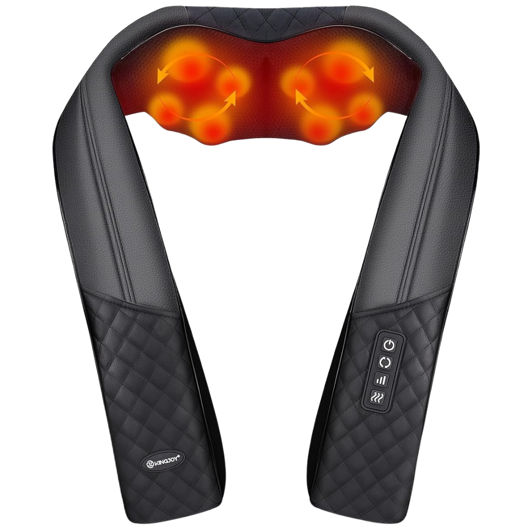 Upgarded 4D Shiatsu Neck & Shoulder Massager With Heat