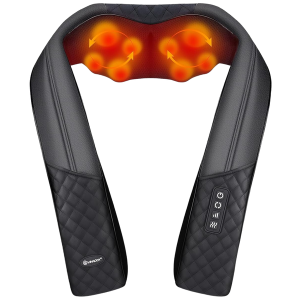 Upgarded 4D Shiatsu Neck & Shoulder Massager With Heat