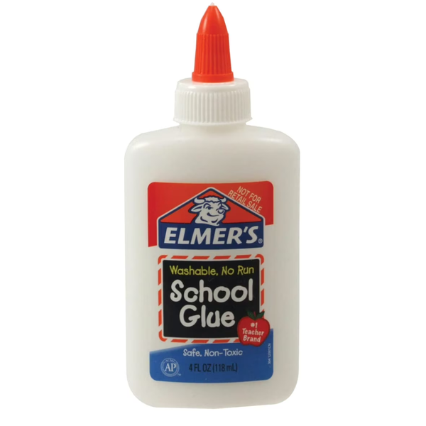 4 oz Elmer's Washable Liquid No-Run School Glue